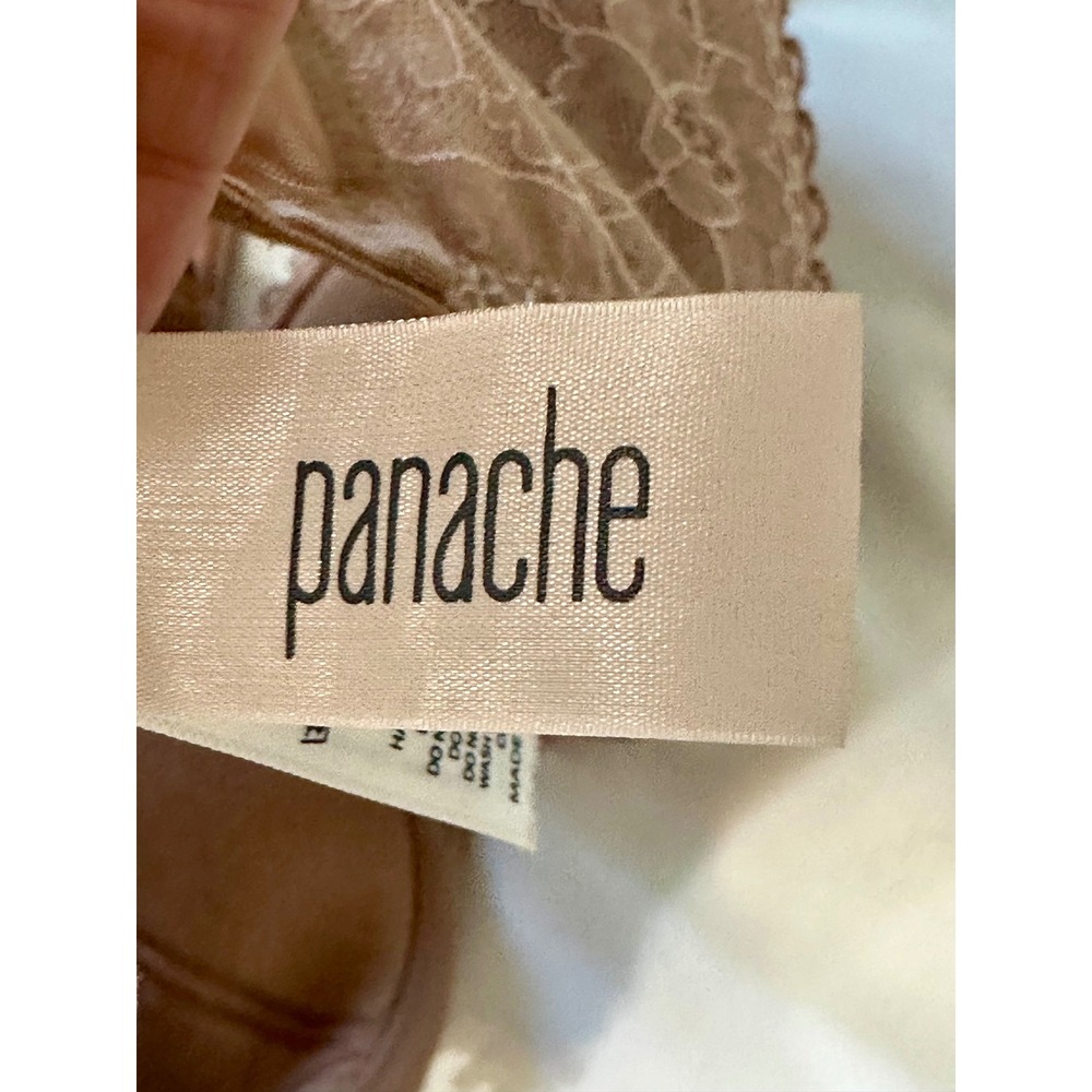 Panache Petra Balconnet Bra 9481 Tan Lace Underwire 32H UK/USA - Picture 4 of 5